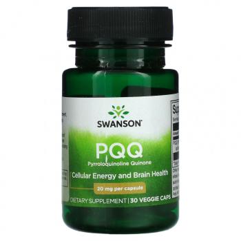 Swanson PQQ (Пирролохинолинхинон) 20 мг 30 капсул