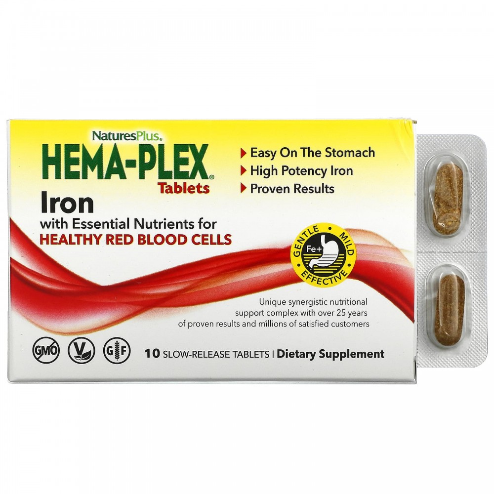 Hema-Plex Iron with Essential Nutrients от NaturesPlus.jpeg Hema-Plex Iron with Essential Nutrients от NaturesPlus.jpeg