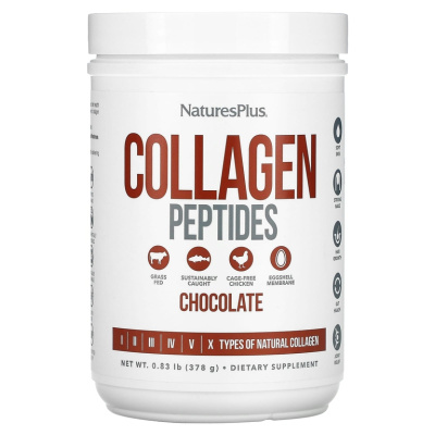NaturesPlus Collagen Peptides (Коллагеновые пептиды) 378 гр шоколад