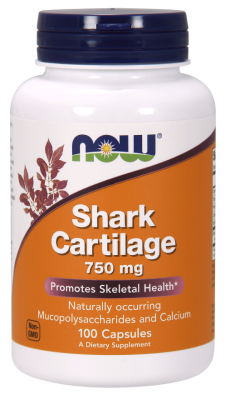 NOW Shark Cartilage (Акулий Хрящ) 750 мг 100 капсул