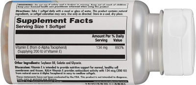 KAL E 200 (Витамин E 200 МЕ) 134 мг 90 гел. капсул