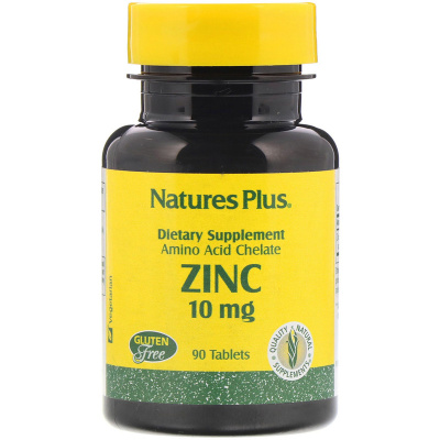 NaturesPlus Zinc Цинк 10 мг 90 таблеток