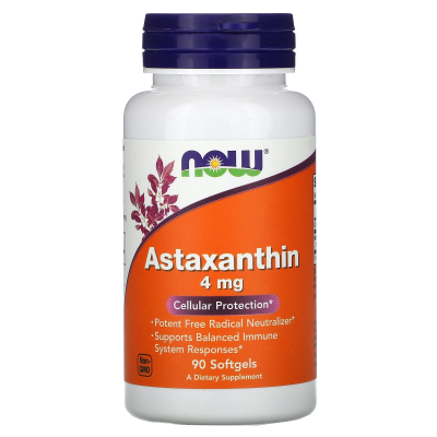 Now Foods Astaxanthin (Астаксантин) 4 мг 90 капсул