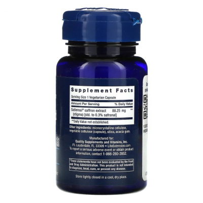 Life Extension Optimized Saffron (Улучшенный шафран) с Satiereal 60 капсул