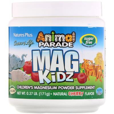 NaturesPlus Animal Parade Mag Kidz магний для детей натуральный вишневый вкус 171 гр