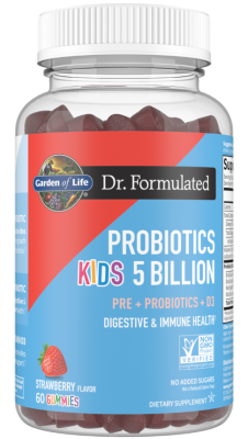 Garden Of Life Probiotics Kids 5B (Пробиотики для детей 5 млрд КОЕ) клубника 60 мармеладок