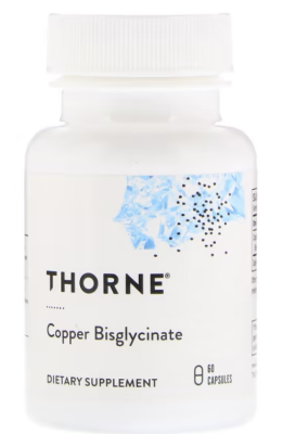 Thorne Research Copper Bisglycinate (бисглицинат меди) 60 капсул, срок годности 05/2026