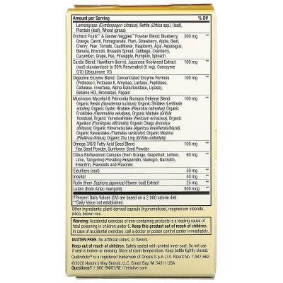 Nature's Way Alive! Max6 Potency (мультивитаминный комплекс c железом) 90 капсул