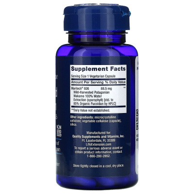 Life Extension Optimized Fucoidan with Maritech 926 (Оптимизированный фукоидан с Maritech 926) 60 капсул