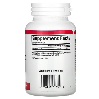 Natural Factors Magnesiun Citrate (Цитрат магния) 150 мг 90 капсул