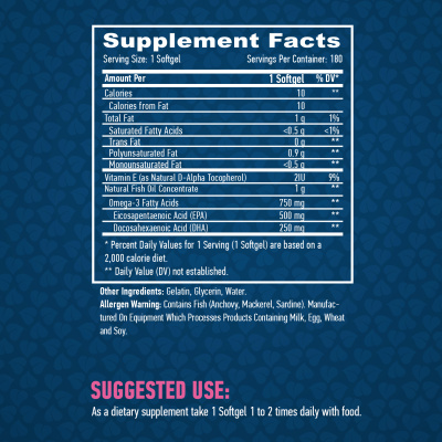 Haya Labs Ultra Omega 3 (Ультра Омега 3) 180 капсул