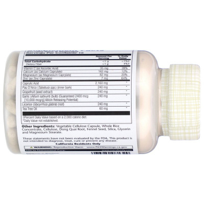 Solaray Yeast-Cleanse (дрожжи очищающие) 90 капсул