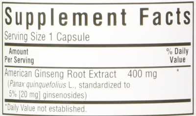 Bluebonnet American Ginseng (Американский женьшень) 60 капсул