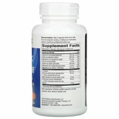 Nature's Way Metabolic Advantage (добавка для щитовидной железы с зеленым кофе и зеленым чаем) 180 капсул