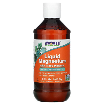 NOW Liquid Magnesium with Trace Minerals (жидкий магний с микроэлементами) 237 мл