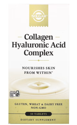 Solgar Collagen Hyaluronic Acid Complex (Комплекс Коллагена с Гиалуроновой кислотой) 120 мг 30 таблеток