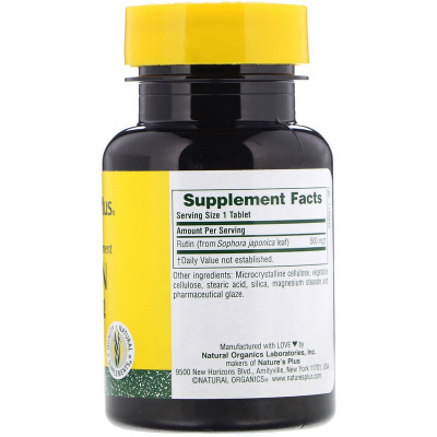 NaturesPlus Rutin (Рутин) 500 мг 60 таблеток