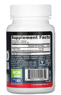 Jarrow Formulas 7-Keto DHEA (7-кето-ДГЭА) 100 мг 30 растительных капсул