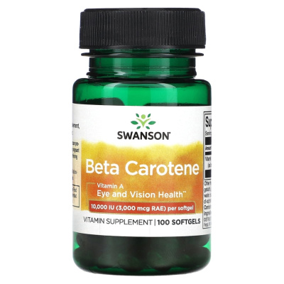 Swanson Beta-Carotene 10000 ME (3000 мкг RAE) 100 softgels