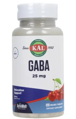 KAL GABA ActivMelt (ГАМК) вишня 25 мг 120 леденцов