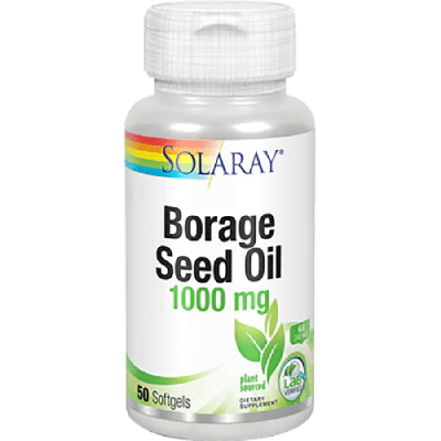 Solaray Borage Oil Seed (Масло семян огуречника) 1000 мг 50 капсул