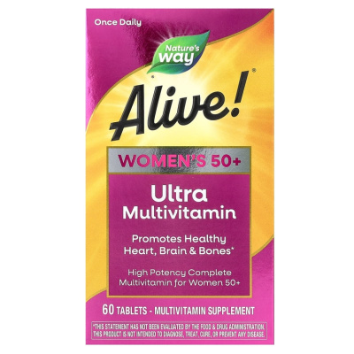 дубль Nature's Way Alive! Once Daily Women's 50+ 60 таблеток