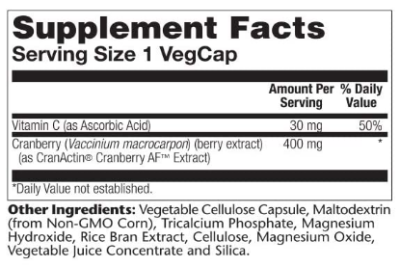 Solaray Cran Actin Urinary Tract Health (Здоровье мочевыводящих путей) 30 вег капсул