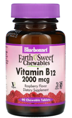 Bluebonnet Nutrition EarthSweet Chewables Vitamin B12 (витамин В12) 90 жев. таблеток
