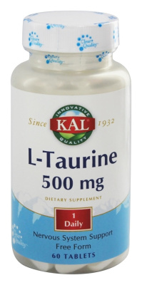 KAL L-Taurine (L-Таурин) 500 мг 60 таблеток