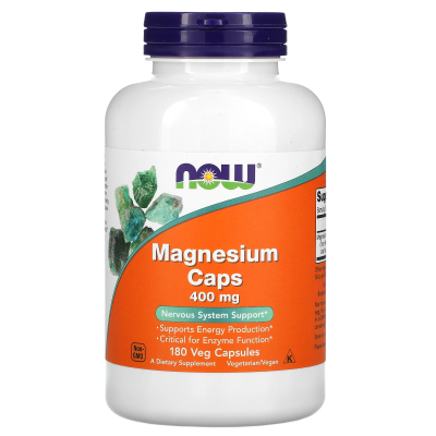 Now Foods Magnesium Caps (Магний) 400 мг 180 капсул