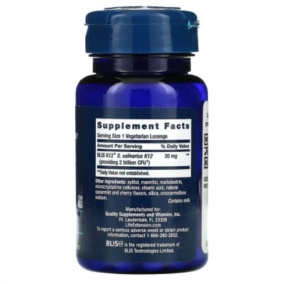 Life Extension FLORASSIST Throat Health (Здоровье горла) 30 пастилок