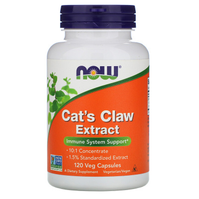 NOW Cat' s claw extract (Экстракт кошачьего когтя) 120 капсул
