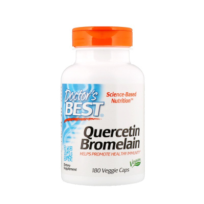 Doctor's Best Quercetin Bromelain (Кверцетин с бромелаином) 180 капсул