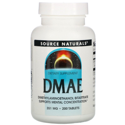 Source Naturals DMAE (ДМАЭ) 351 мг 200 таблеток