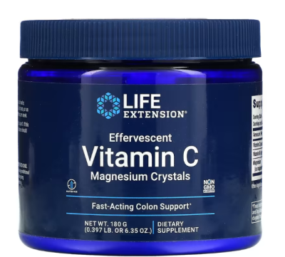 Life Extension Effervescent Vitamin C Magnesium Crystals 180 г