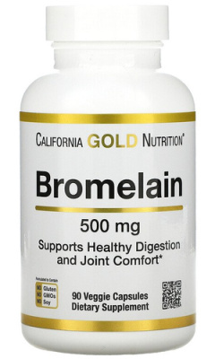 California Gold Nutrition Bromelain (бромелаин) 500 мг 90 капсул