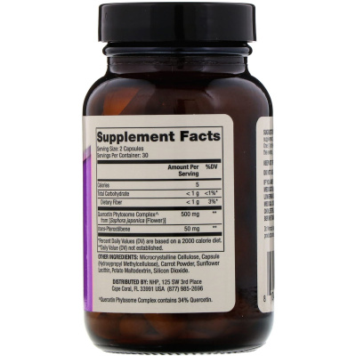 Dr. Mercola Quercetin and Pterostilbene Advanced (Улучшенный Кверцетин и птеростильбен) 60 капсул
