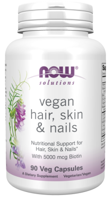 Now Solutions Hair Skin & Nails (Для здоровья волос, кожи и ногтей) 90 вег. капсул