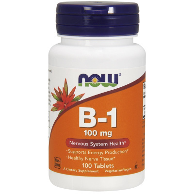 Now Foods Vitamin B-1 (Витамин B-1) 100 мг 100 таблеток