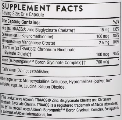 Thorne Research Trace Minerals (Микроэлементы) 90 капсул