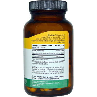 Country Life L-Tyrosine (L-тирозин) 500 мг 100 капсул