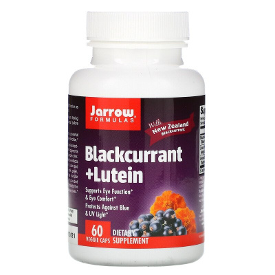 Jarrow Formulas Blackcurrant + Lutein (черная смородина + лютеин) 60 вегетарианских капсул