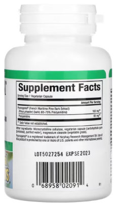 Natural Factors Pycnogenol (Пикногенол) 100 мг 30 вег капсул