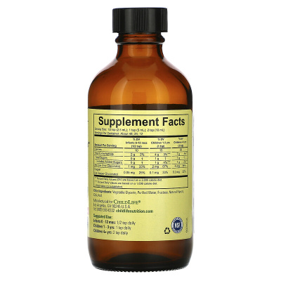 ChildLife Essentials Zinc Plus (Цинк плюс) натуральный вкус манго клубника Flavor 118 мл