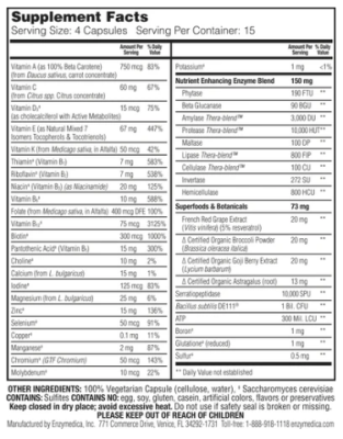 Enzymedica Multi-Vitamin for Men's Enzyme Nutrition 60 капсул