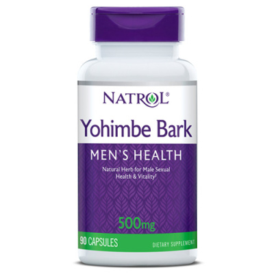 Natrol Yohimbe Bark (Кора Йохимбе) 500 мг 90 капсул