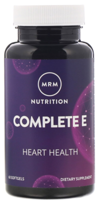 MRM Complete E Heart Health (Комплекс с витамином E для здоровья сердца) 60 капсул