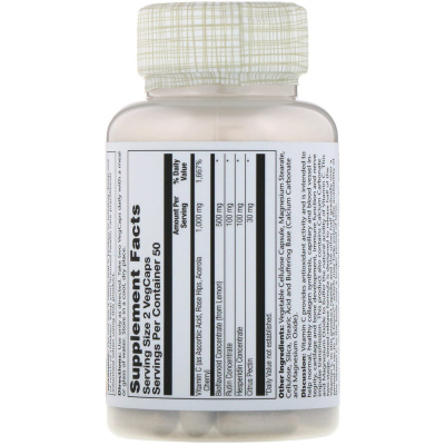 Solaray Super Bio Vitamin C витамин C медленного высвобождения 100 капсул