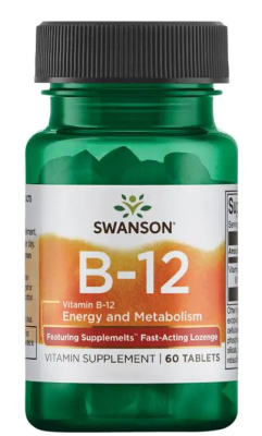 Swanson Vitamin B12 Methylcobalamin (витамин B-12 Метилкобаламин) 5000 мкг 60 таблеток
