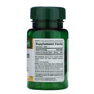 Nature's Bounty Selenium (Селен) 200 мкг 100 таблеток